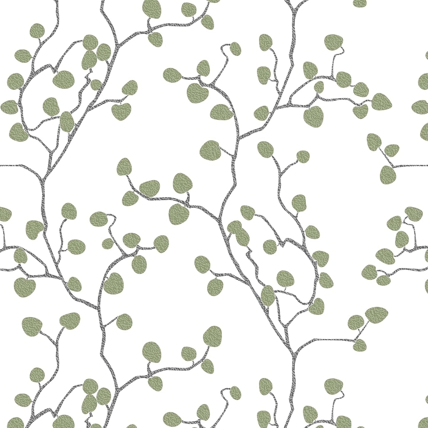 GloryTik Floral Peel and Stick Wallpaper, Removable Blue Floral Contact Paper, Self Adhesive Renter Friendly Wallpaper for Bedroom Living Room Bathroom (17.3" x 78.7")