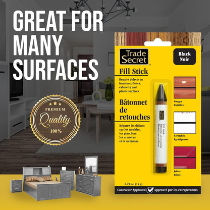 Wood Scratch Repair Fill Stick for Light Surfaces (Set of 3), Great for Touch-Ups and Repairs on Hardwoods Floors, Furniture, Cabinets and Plastic Surfaces.