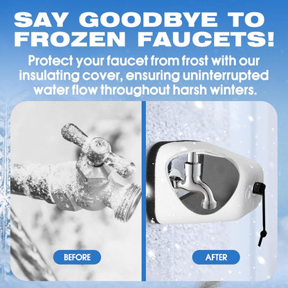 Outdoor Faucet Covers 4 Pack, Foam Insulated Freeze Protector | Reusable Faucet Insulation Covers Protect Outdoor Spigots from Winter Freezing, Cold Weather and Pipe Freeze Damage