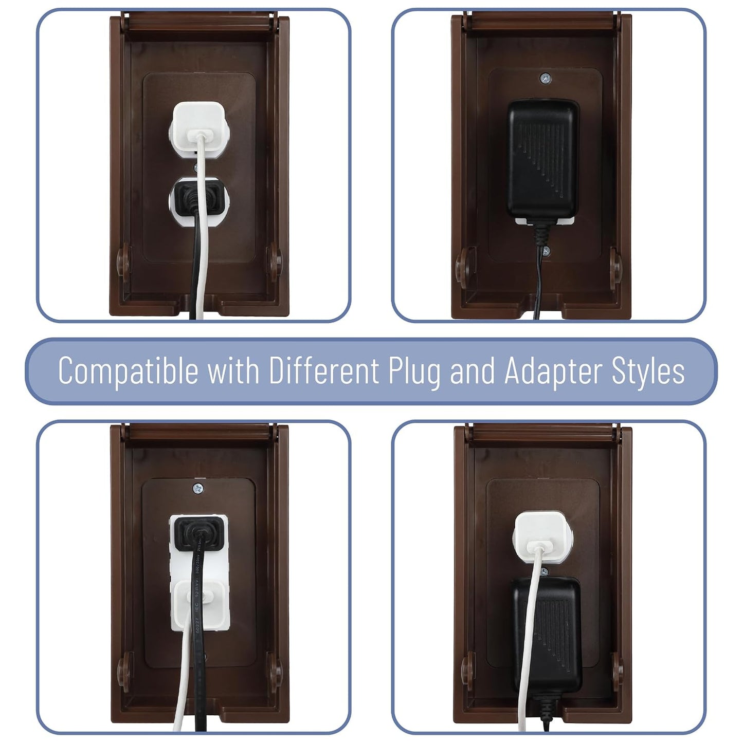 Bates Baby Safety Outlet Cover Box - Plug Covers for Electrical Outlets, Child Proof Outlet Cover, Socket Covers for Outlets