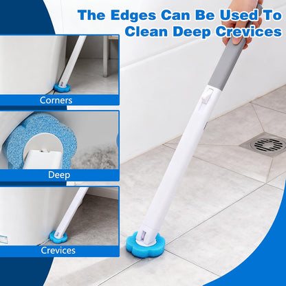 Disposable Toilet Brush with 24 Toilet Wand Refills，Powerful Cleaning | Toilet Bowl Cleaning System,,Disposable Toilet Cleaner,for Toilet Bowl Cleaners,Bathroom Cleaning