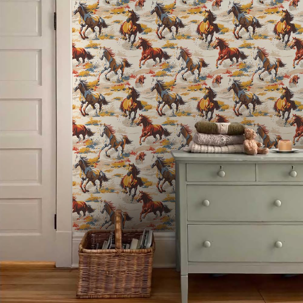 MuralPeel Dark Blue/Yellow Leaf Floral Peel and Stick Wallpaper Vintage Easy Peel Off Self Adhesive Removable Stick on Wall Paper for Kitchen Cabinet Renter Friendly