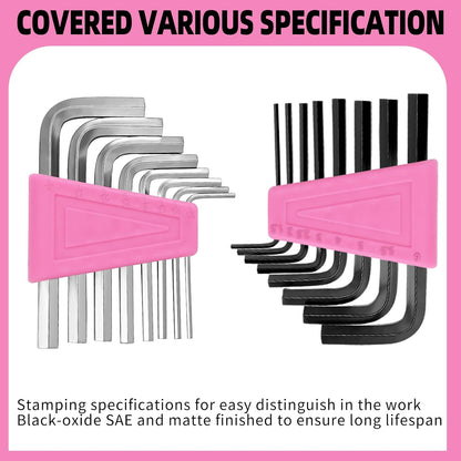 144-Piece General Household Hand Tool Kit with Plastic Toolbox Pink | Basic General Hand Tool Kit, Household Tool Set, for Home Repair, Office & College Dormitory Use, Daily Use for Women