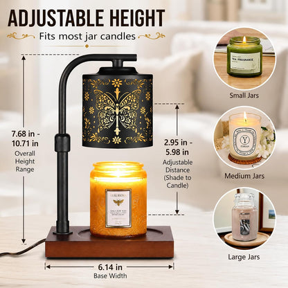 mocosa Candle Warmer Lamp with Adjustable Height Dimmable for New Home Decor Electric Candle Warmer for Jar Candles Birthday Gifts for Women Mom(Hummingbird)