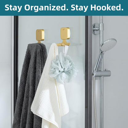 TAILI Suction Cup Razor Holder in Shower 2 Pack, Towel, Loofah, Shaver Holder for Bathroom Wall, Powerful Suction Cup Shower Hooks, Easy to Install and Reuse, White