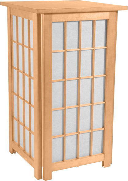 Red Lantern 27" Tall Hokkaido End Table Shoji Lamp, Natural