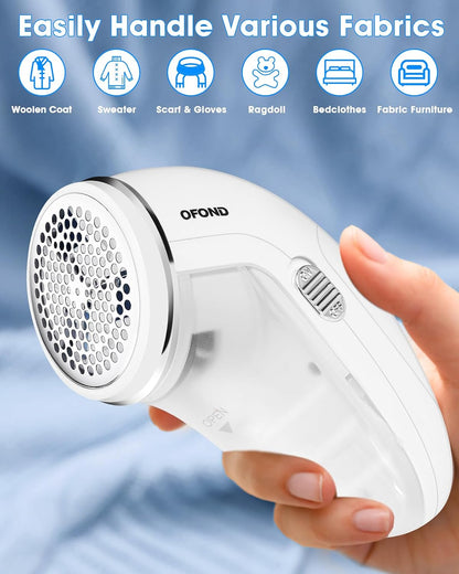 Lint Remover,Fabric Shaver for Clothes,Electric Lint Shaver Rechargeable Long-Lasting Battery,Portable Clothes Shaver Pill Remover,Large Shaving Area 2 Speeds Effortlessly Cut Fuzz Ball Pilling