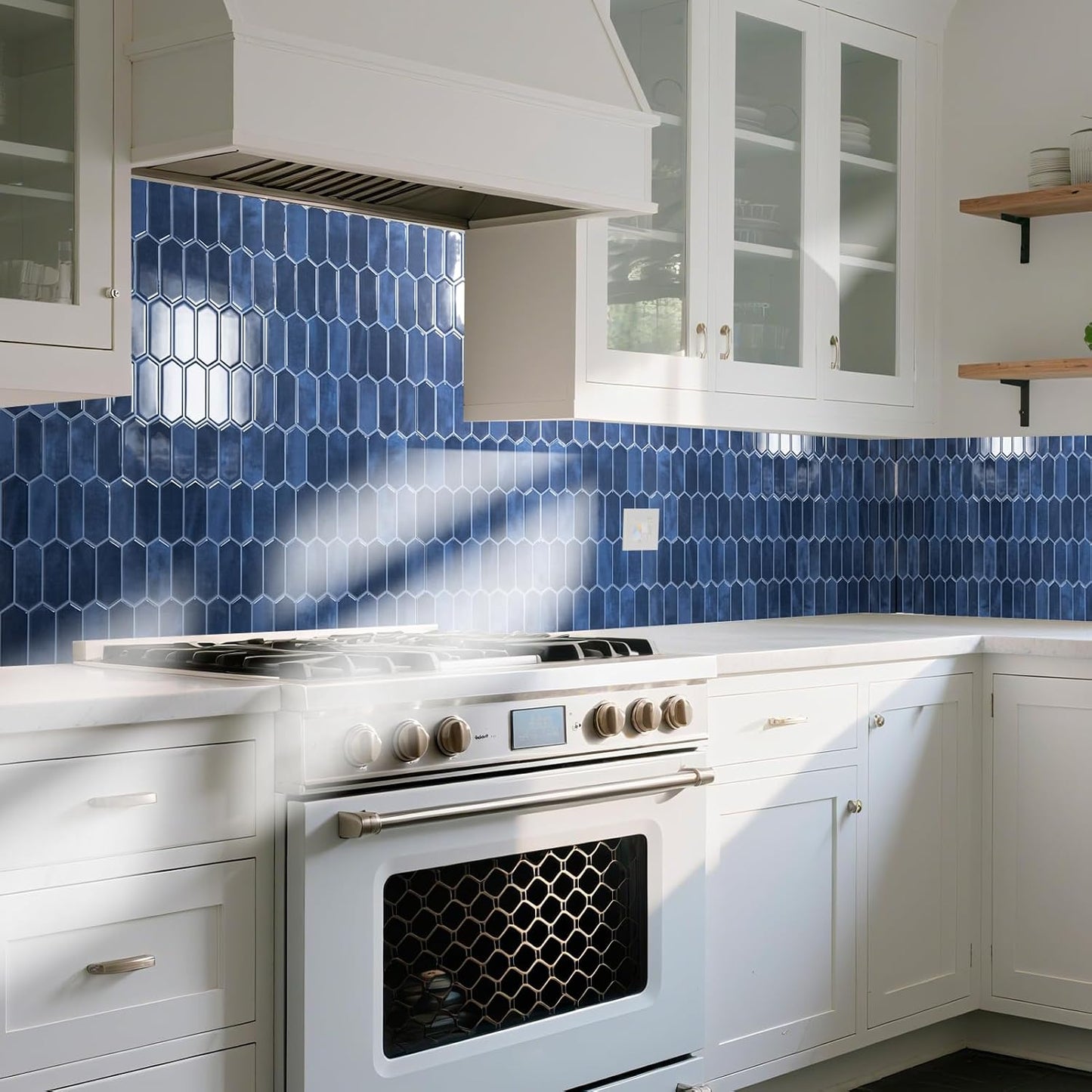 Art3d 10-Sheet Heavy-Duty Peel and Stick Backsplash, Self-Adhesive Vinyl Wall Tiles for Kitchen Countertop Bathroom, White