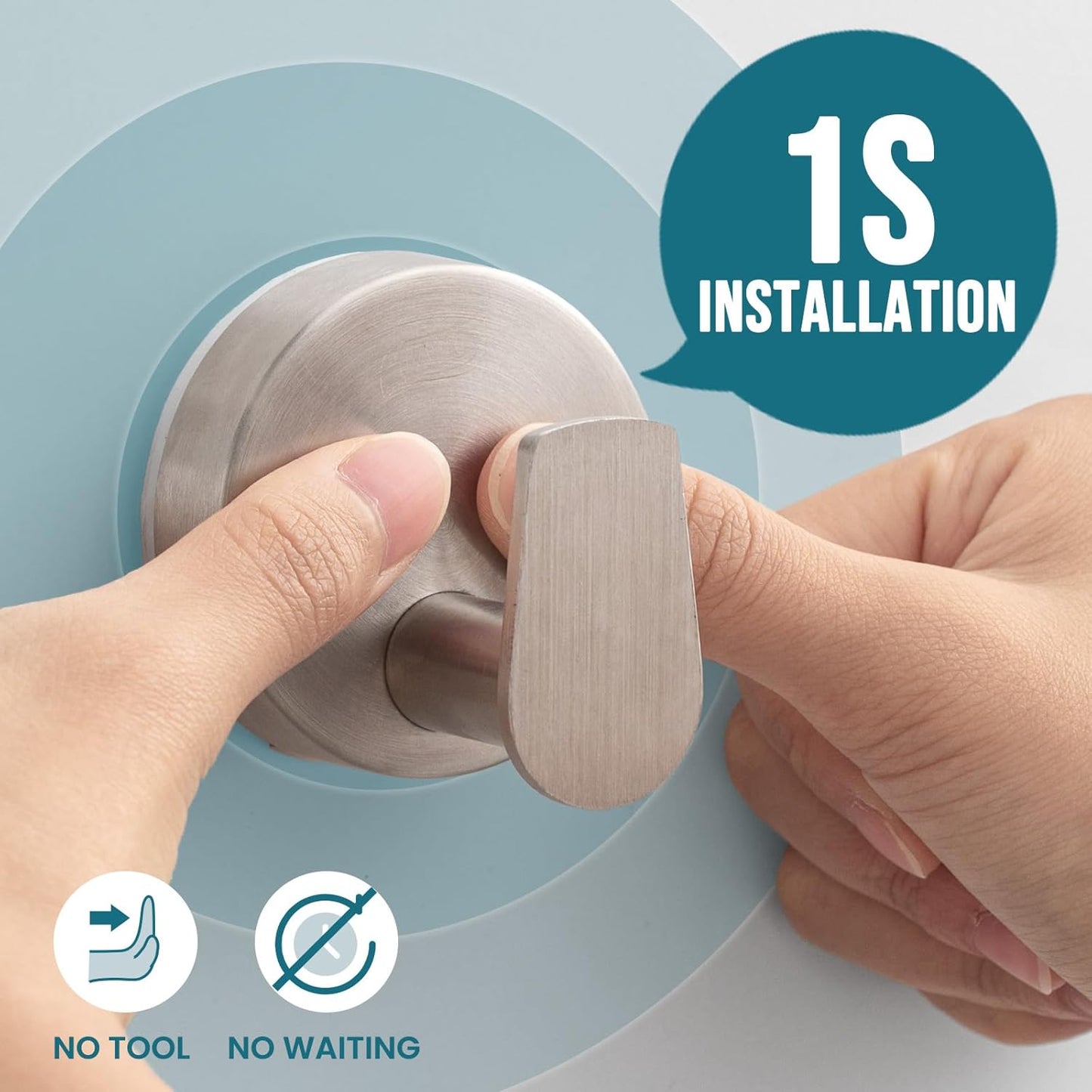 TAILI Suction Cup Razor Holder in Shower 2 Pack, Towel, Loofah, Shaver Holder for Bathroom Wall, Powerful Suction Cup Shower Hooks, Easy to Install and Reuse, White