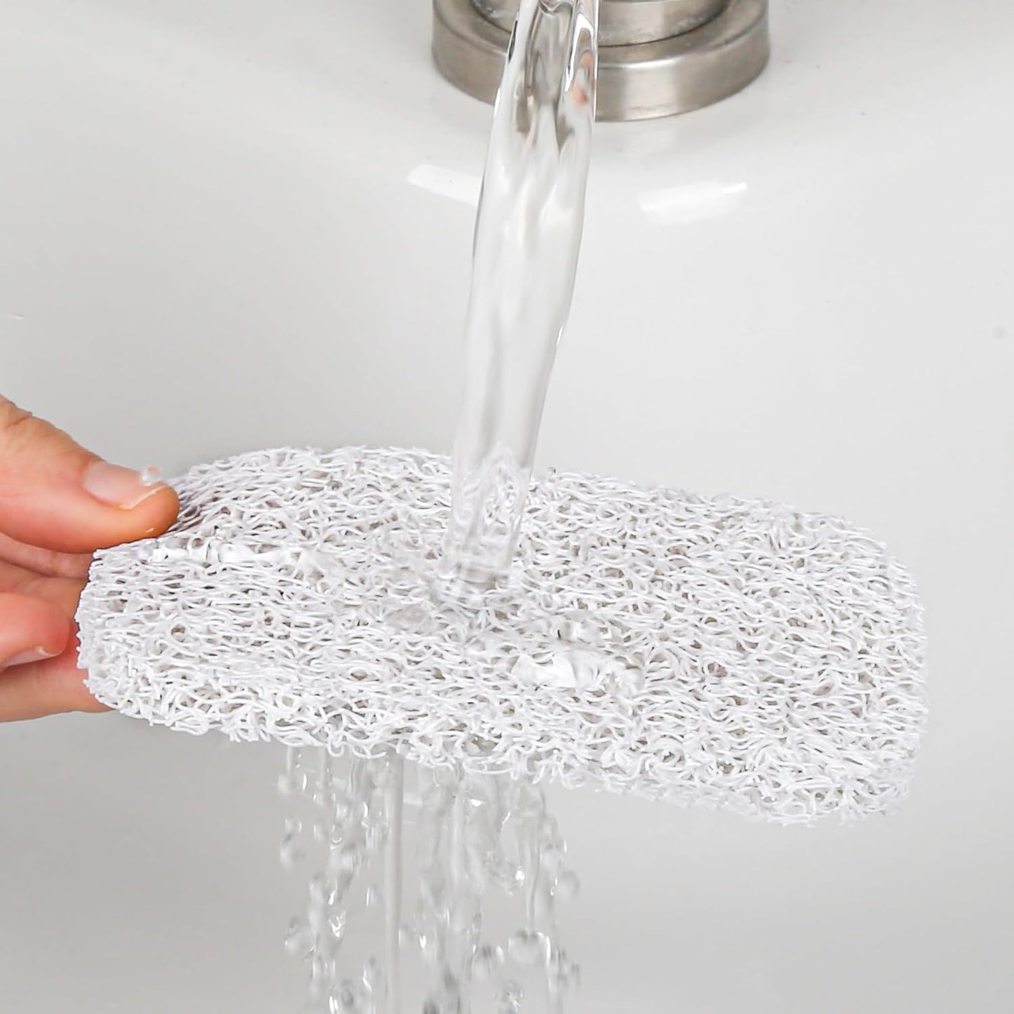 2-Pack Self-Draining Silicone Soap Dish - Anti-Slip Bar Soap Holder for Shower, Bathroom & Kitchen