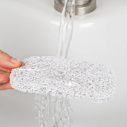 2-Pack Self-Draining Silicone Soap Dish - Anti-Slip Bar Soap Holder for Shower, Bathroom & Kitchen