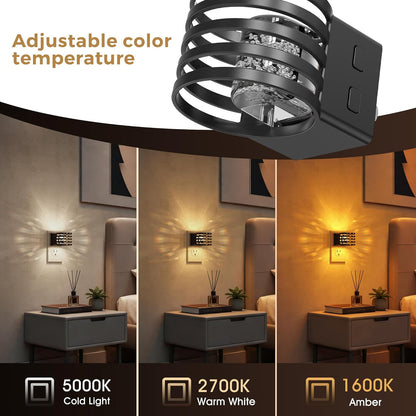 L LOHAS LED Night Light, Bubble Night Lights Plug into Wall,2 Pack 3000K/4000k/5000K Adjustable Color Temperature Night Light,Dimmable Nightlights with Dusk to Dawn Sensor for Rooms Bathroom Hallway