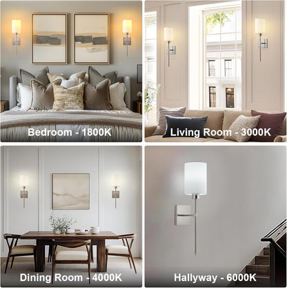 Battery Operated Wall Sconces Set of Two,Wireless Rechargeable Wall Light With Remote Control, Dimmable, Amber Light/Warm White/Natural White/Daylight/RGB, Timer,for Living Room,Bedroom,Entryway,Gold