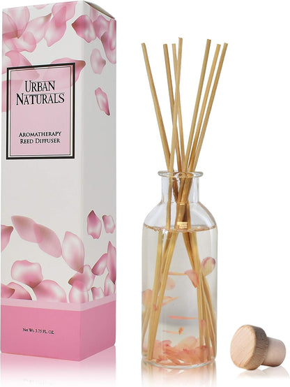 Urban Naturals Smoked Vanilla Reed Diffuser Set with Vanilla Bean, Sandalwood & Leather | Made in the USA - Colors B