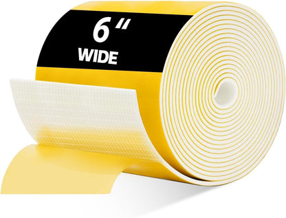 DEMEDO Pipe Insulation Tape, Pipe Wrap Insulation Foam Tape Self Adhesive, Outdoor Water Pipe Insulation Roll for HVAC, AC Line Insulation, 2 inch x 16.5 FT Heat Tape for Water Pipe, White