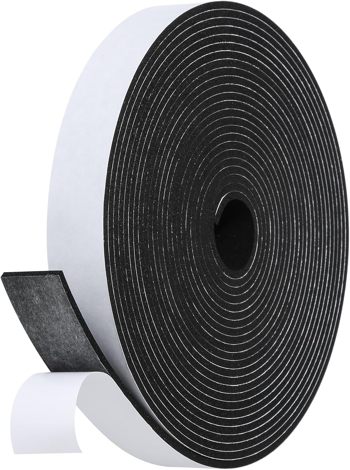 16Feet Weather Stripping Seal (1/2 Inch X 1/4 Inch) for Door Window, High Density Foam Tape, Soundproofing, Insulation Strip, Door Sealers for Door Frame- White