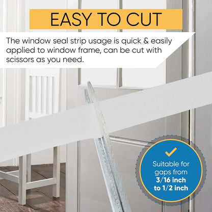 Adhesive V Shape Weatherstrip, Weather Stripping Door Seal Strip Foam Door Frame Insulation Side Jamb Bottom Groove Gap Filler Soundproof V Weatherstripping (Black, 1/2 in x 1/2 in x 26 Ft)