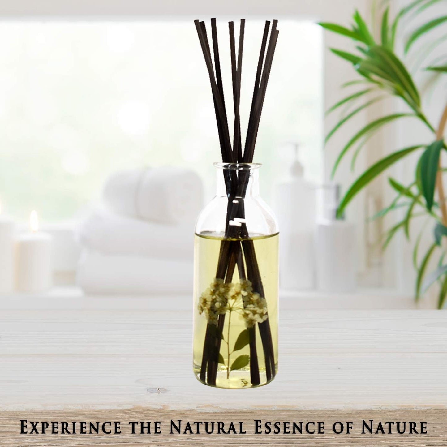 Urban Naturals Smoked Vanilla Reed Diffuser Set with Vanilla Bean, Sandalwood & Leather | Made in the USA - Colors B