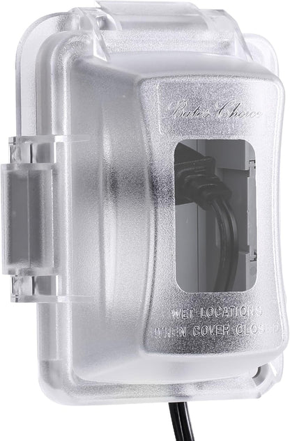 Bates- Weatherproof Electrical Outlet Cover, 1-Gang Outdoor Plug Cover | For Protection Against Rain Dust & Outdoor Use