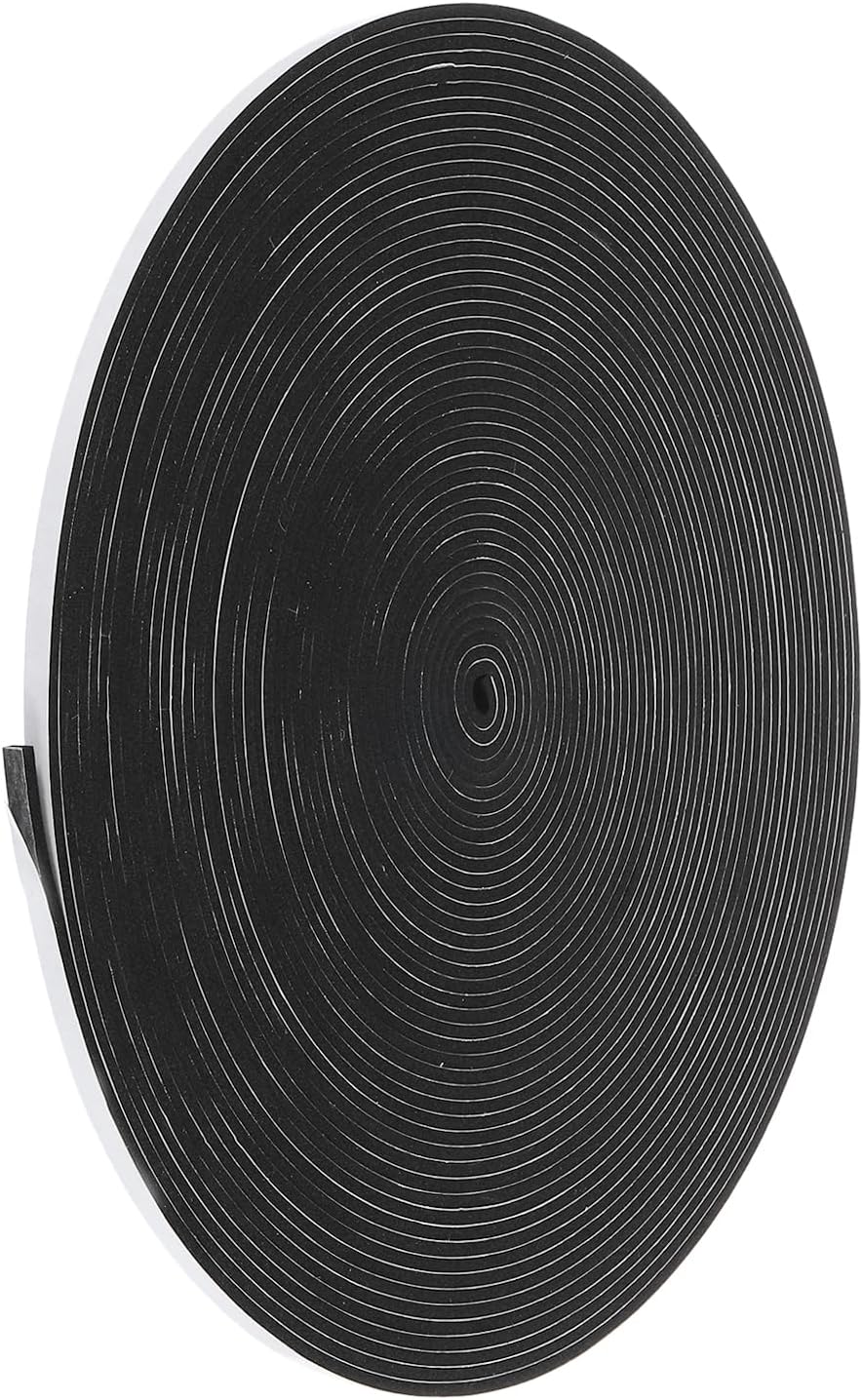 PATIKIL Weather Stripping Door Seal Strip, 3/8 Inch x 1/4 Inch x 32 Ft Self Adhesive Soundproof High Density Foam Tape Insulation for Door Window Air Conditioning, White - Colors B