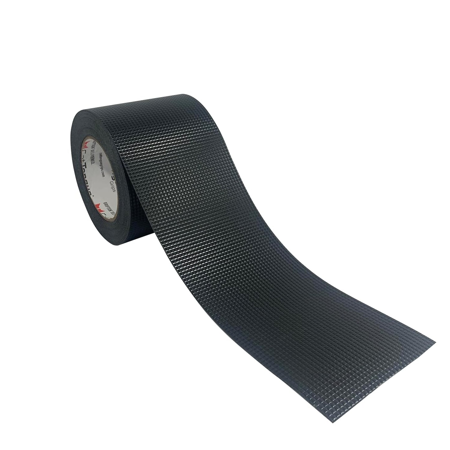 CATTONGUE GRIPS Non-Abrasive Grip Tape Roll - 2” Wide Heavy-Duty, Waterproof Anti-Slip Tape for Bathtubs, Stair Treads, Ramps & More - Indoor & Outdoor Non-Skid Solution (Clear, 10ft)