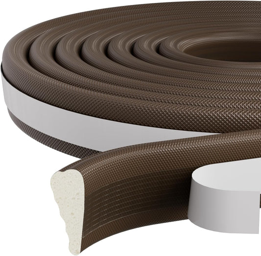 16.4 Ft Weather Stripping Door Seal Strip,Self-Adhesive Foam Weather Strip for Window Door Insulation,Soundproofing Weatherstripping for Windows Gap Filler,Wedge Window Sealer Tape for Winter,Black