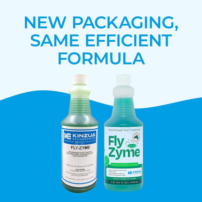 Fly-Zyme, Highly Concentrated Enzyme Drain Cleaner for Pipes, Drain Gel for Fruit Flies, Organic Waste Degrader & Odor Neutralizer, 32 fl oz, Pack of 2