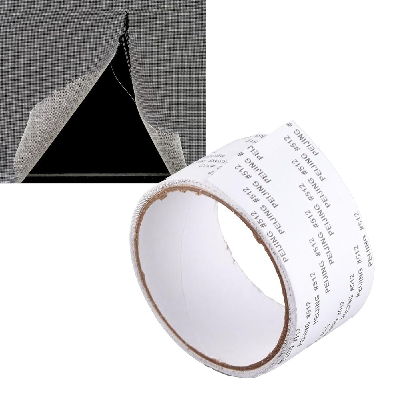 Screen Repair Tape, Window Screen Repair Tape Self Adhesive Screen Tape Mesh Repair Window Screen Tape Fine Mesh Screen Patches for Windows Doors (White)