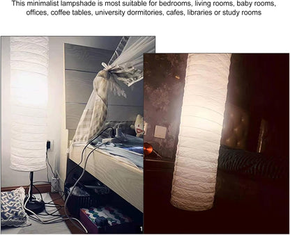 Rice Paper Floor Lamps, 37 Inch Lantern Lamps with Paper Shades, Rice Paper Lamp Protector Cover for Living Room Bedroom
