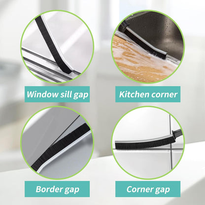 9 Pcs Crevice Cleaning Brush, Bathroom Gap Brush, Hand-held Groove Gap Cleaning Tools, Multifunctional Crevice Gap Small Cleaning Brush Tool, Shutter Door Window Track Kitchen Cleaning Brushes Kit