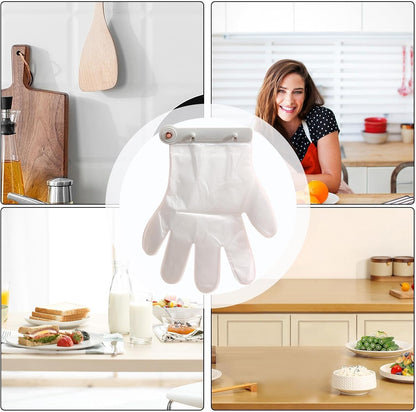 Gloves Clip Gloves Holder 100 Pcs Kitchen Gadget Organizer Dispenser | Holder Home Supply, Restaurant Supply for Food Handling, Cleaning, Hairdressing, Party, Catering, Car Washing