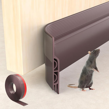 KNEELISA 39" Black Under Door Draft Stopper Exterior,Bottom Door Sweep Sound Proofing,Soundproofing Noise Blocker,Gap Filler Soundproof Seal Strip