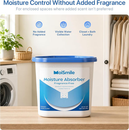 Moisture Absorbers with Activated Charcoal, Humidity Control & Air Deodorizing Preparations for Closet, Bathroom, Basement, Car & RV, 3 Pack