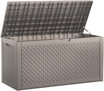 50Gal Outdoor Storage Box Anti-Theft Delivery Box Lockable Deck Box | Heavy-duty UV & weatherproof resin for secure parcel drop, patio cushion storage, garden tools & porch package organization