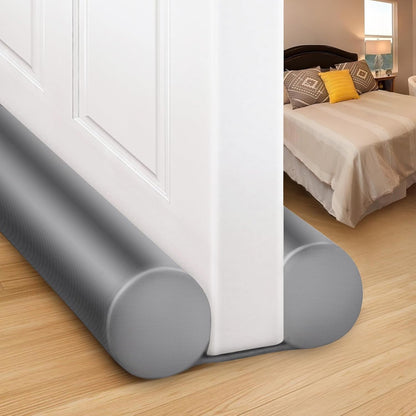 MAXTID Large Door Draft Stopper for Bottom of Doors 36” Under Door Sweep Noise Blocker Black Gap Stoppers Adjustable Doors Seal Sweep Guard Draft, Window Breeze Stoppers, Home Essentials Gadgets