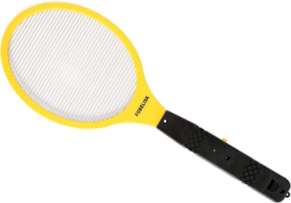 Electric Fly Swatter Racket for Mosquito and Flying Insect Control | Portable Design, Indoor/Outdoor Use, Camping Ready, Instant Bug Zapping, Includes 22 AA Batteries, Non-Slip Grip