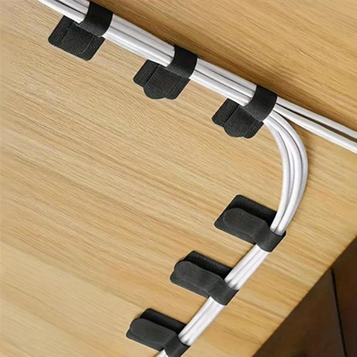 20PCS Cable Management Clips, Reusable Cable Management Organizer, Organizer in Home, Office, Kitchen, School