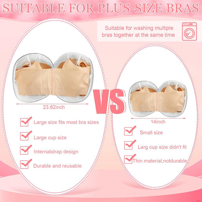 Shappy 6 Pieces Bra Washing Bag for Laundry Mesh Wash Lingerie Underwear Brassiere Washing Bags with Zipper for Women Laundry Storage(7.87 Inch,Pink)