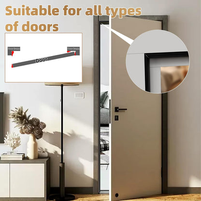 118” Wedge-Shape Foam Window Weather Stripping Door Seal Strip,Soundproofing Frame Winter Insulation Tape for Exterior Front Door,Noise Cancelling Window Inserts,Door Gap Filler Light Blocker,White