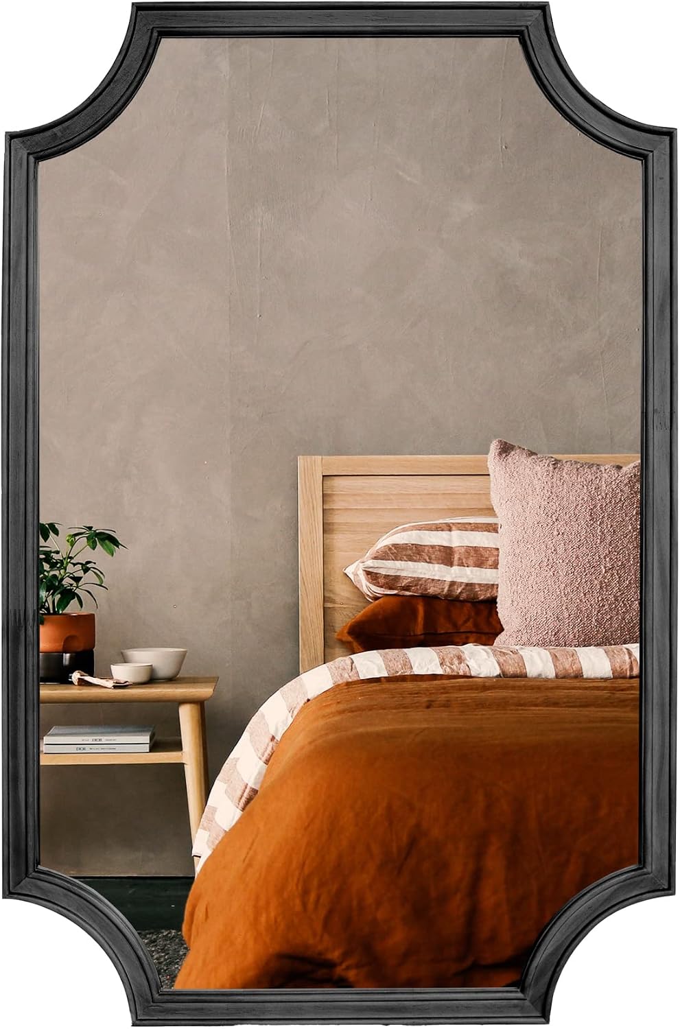 WallBeyond Full Length Mirror Wall Mounted 65"x22", Rustic Wooden Frame Floor Mirror, Large Full Body Mirror for Bedroom, Leaning or Hanging Against Wall, Natural