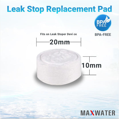 Max Water Replacement Pads for Automatic Leak Detectors in Under Sink Reverse Osmosis Water Filtration Systems - Replacement Pads Only 0.78" (20mm) Diameter (Pack of 2)