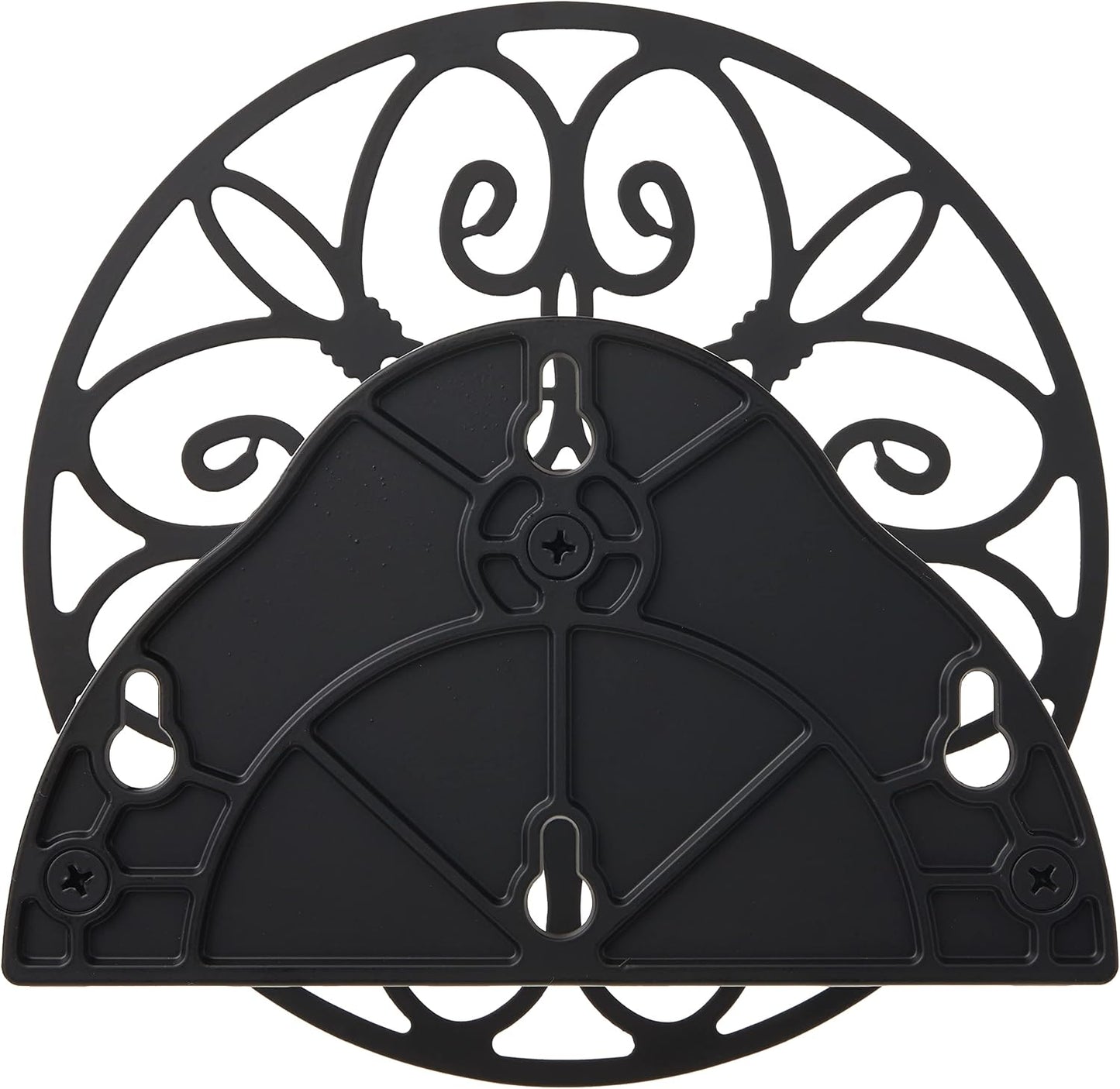 Liberty Garden Products 670 Wall Mounted Decorative Hose Butler, Holds 125-Feet of , Black