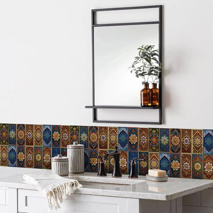 VICCI 32Pcs Tile Decals - Peel and Stick Kitchen Backsplash - Decorative Wall Tiles Stickers 8" x 4" Self-Adhesive Waterproof Removable for Bathroom Cabinets Home DIY Projects Decor