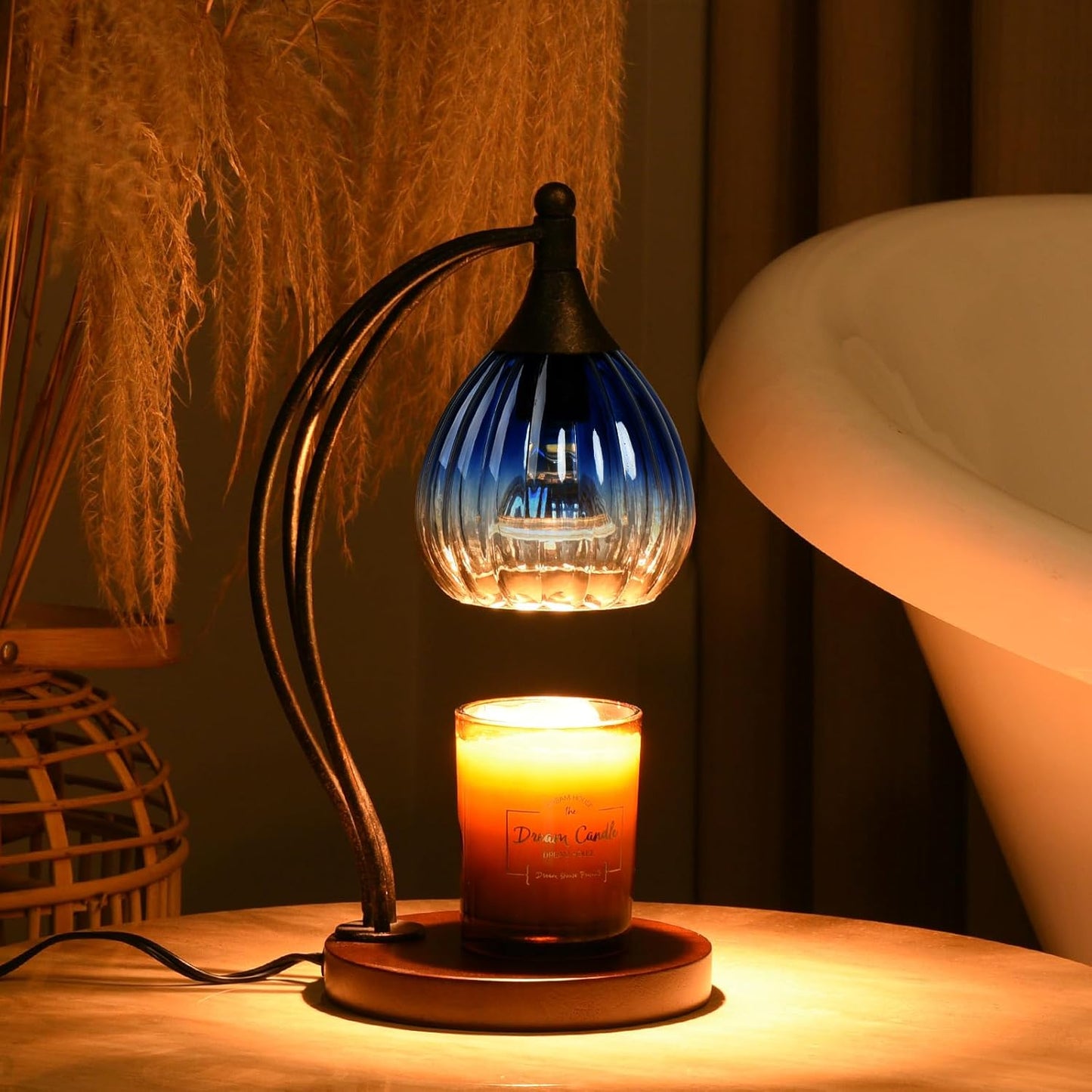 Candle Warmer Lamp with Timer Dimmer - Electric Light Wax Warmer for Jar Candles - Lamp with 2 Bulbs, Unique Birthday Gifts for Women Mom House Warming Gifts New Home Decor