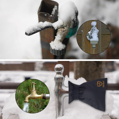 Hedoc Pro Outdoor Faucet Covers for Winter Freeze Protection, 4 Pack 6'' W x 8.2'' H Winter Faucet Insulation Cover Socks, Hose Bib Covers for Winter (Faucet Cover 4 Pack)