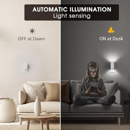 Briignite Motion Sensor Night Light,2 Pack Motion Activated Plug in Night Lights, 0-100LM Dimmable Soft White 3000K, Motion Sensor Light Indoor for Bathroom Hallway Bedroom Stairway Kid Elderly Pet