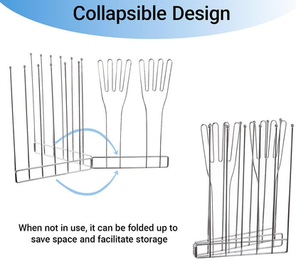 Kitchen Glove Holder, Bottle Drying Rack, Stainless Steel Dish Glove Holder,Baby Bottle Dryer Rack,Plastic Bag Drying Rack,Dishwasher Glove Drying Rack