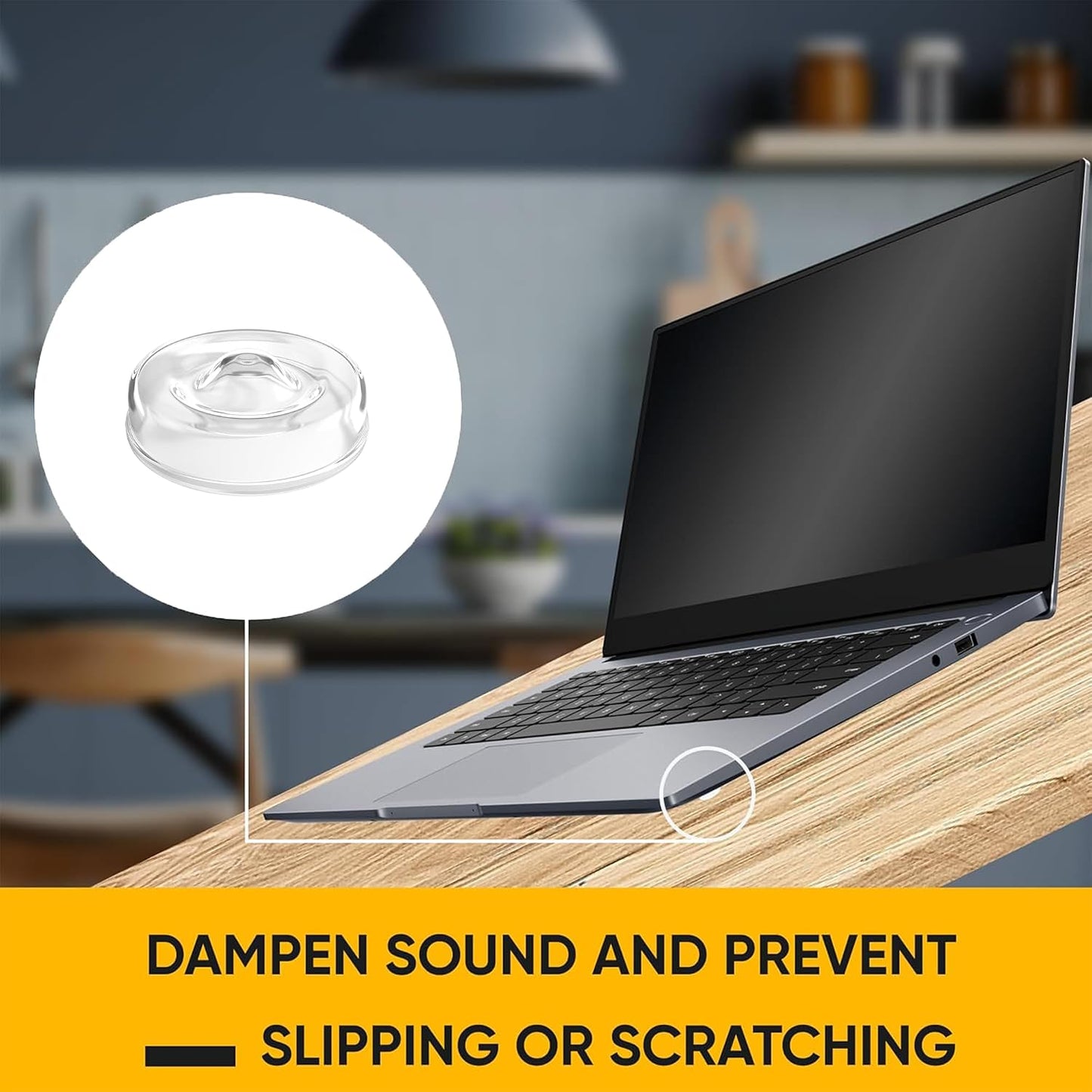 128 Clear Cabinet Bumper Pads – Self-Adhesive Silicone Set with 5 Unique Shapes for Doors, Drawers & Furniture – Premium Sound Dampening Pads for Surface Protection