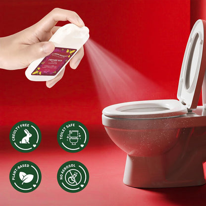 Pocket Size Toilet Spray for Poop, 2 Pack Lemon Scent, Bathroom Odor Eliminator with Removable Hook,Travel Essentials Variety