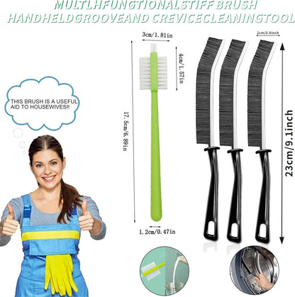 18Pcs Crevice Gap Cleaning Brush,Door Window Track Groove Corner Crevice Cleaning Brushes for Cleaning Window Grooves, Bathroom, Toilet Corner, Kitchen, Faucet, Sink